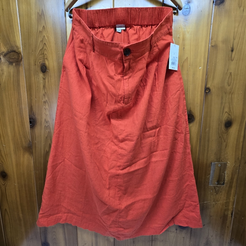A New Day Women's Maxi A-Line Skirt Red/EL1P0W Size Large New With Tag